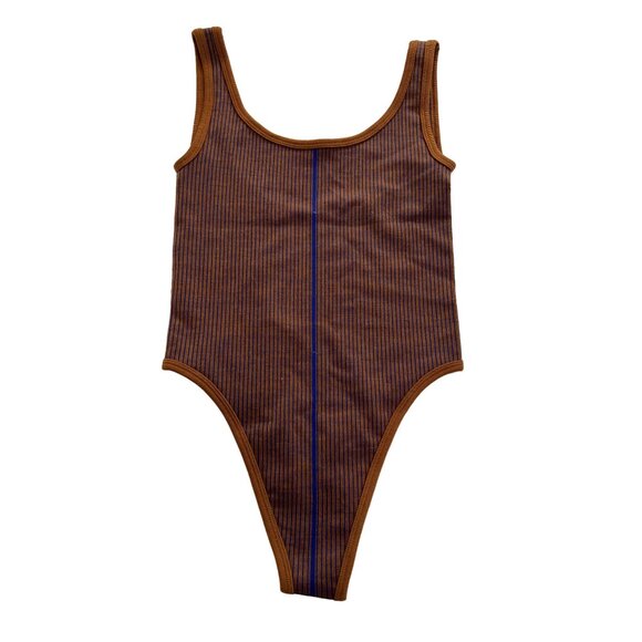 NAGNATA Rib Bodysuit in Bronze Lapis - Picture 1 of 3
